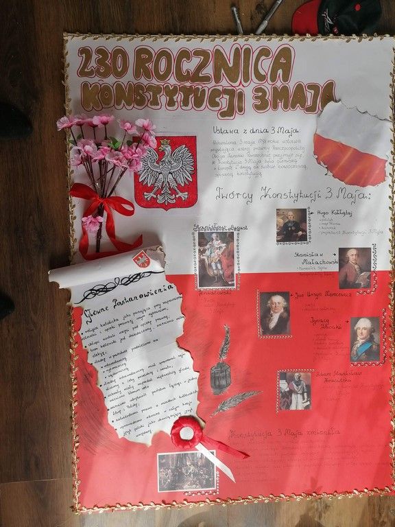 Plakat konstytucja 2021 Weronika Kowalewska kl.VII - Zarnowo Pierwsze